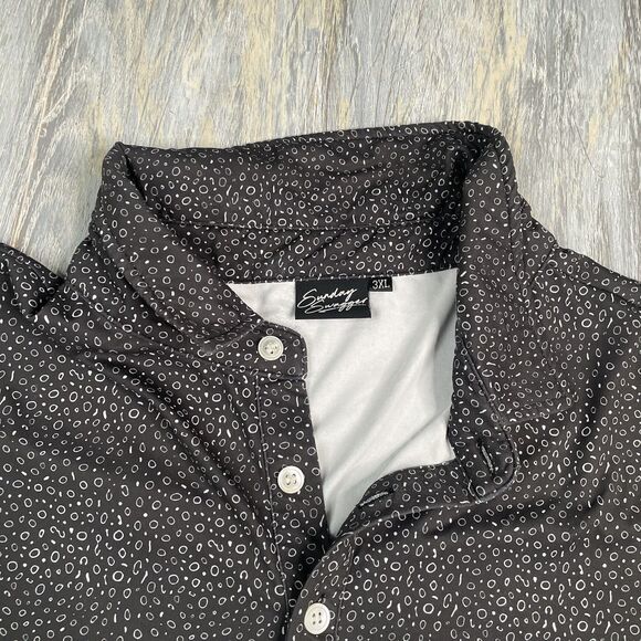 Sunday Swagger Polka Dots Golf Polo Shirt - Picture 2 of 3